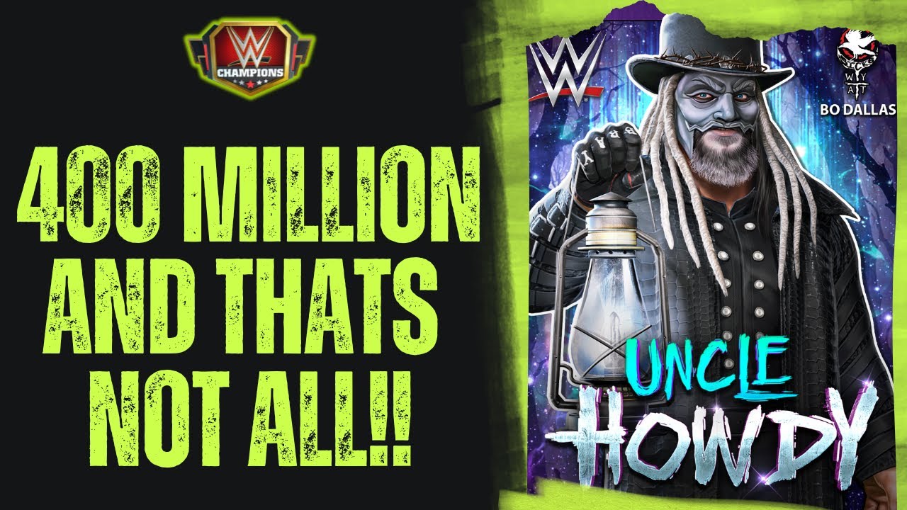 400 Million Damage and Thats Not All He Can Do-Bo Dallas Uncle Howdy-WWE Champions