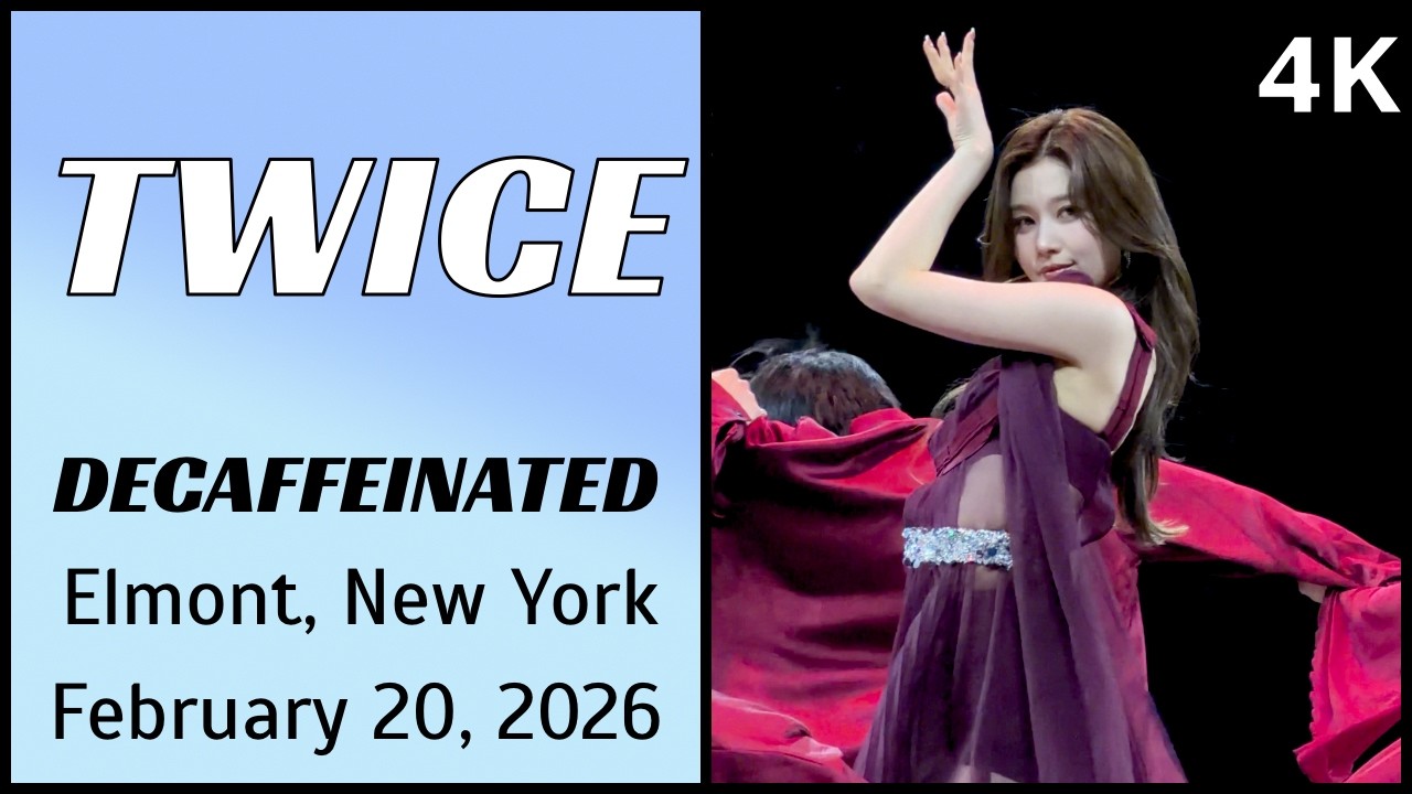 260220  트와이스 TWICE 사나 Sana Fancam -  DECAFFEINATED live @ UBS Arena, Elmont, NY 4K Fancam
