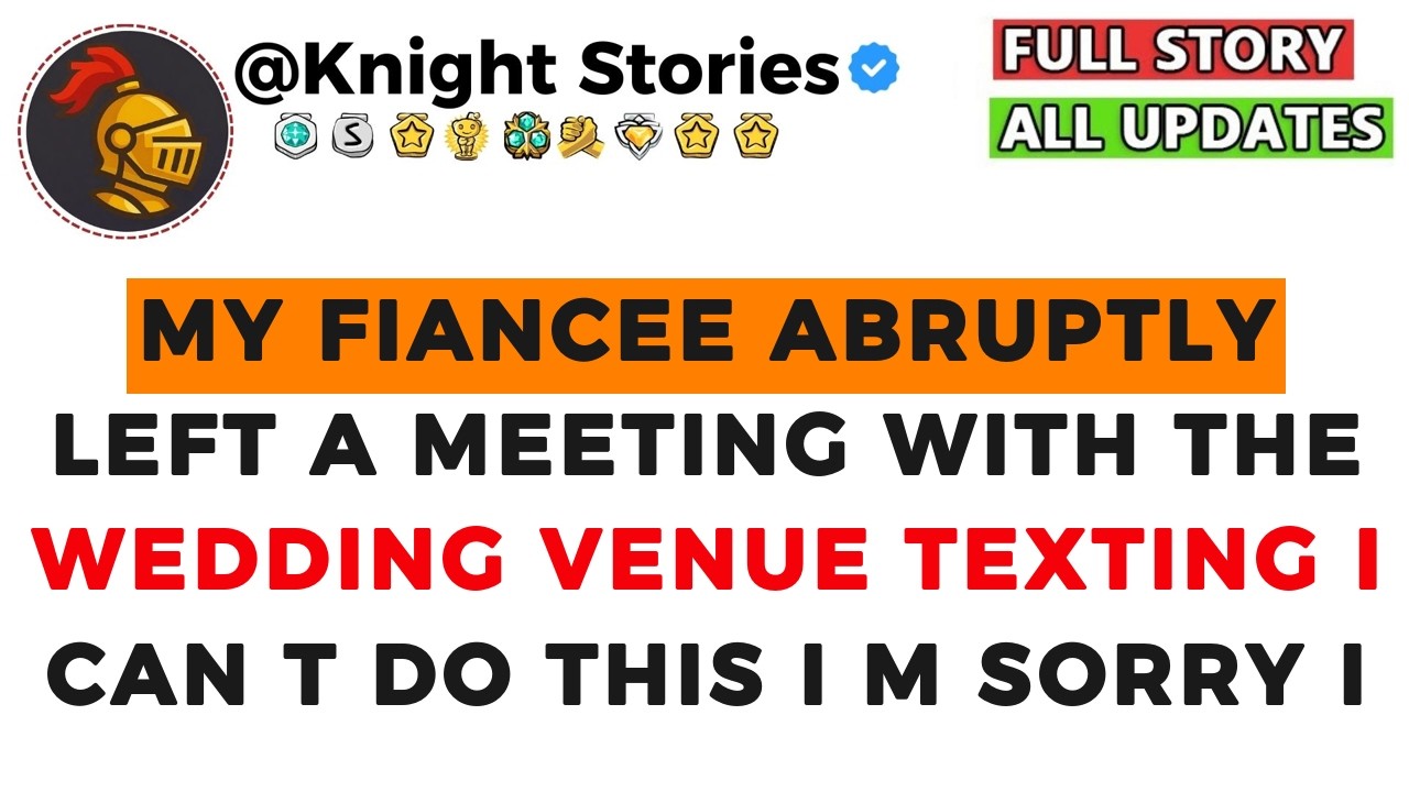 My Fiancee Abruptly Left A Meeting With The Wedding Venue Texting   I Can t Do This  I m Sorry  I