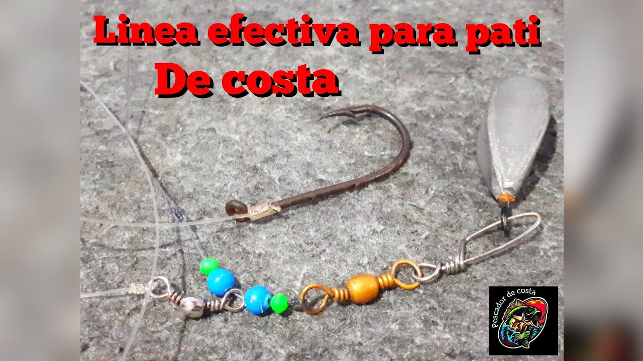 ARMADO, DE LÍNEA MUY EFECTIVA PARA PESCAR PATI DE COSTA
