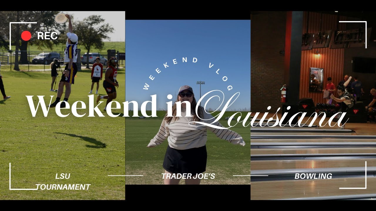 First Vlog!! Trader Joes, LSU Tournament, Bowling