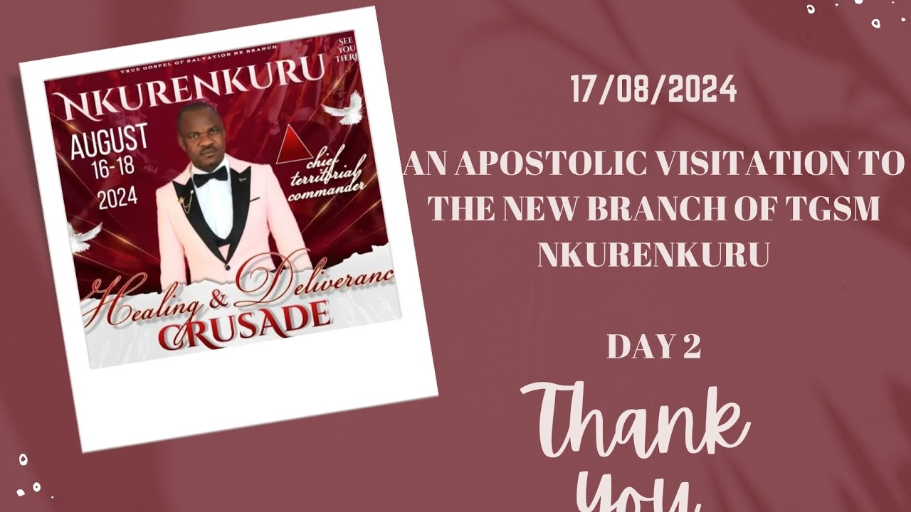 17/08/2024 AN APOSTOLIC VISITATION // CRUSADE TO THE NEW TGSM BRANCH IN NKURNKURU by COMMANDER Day.2
