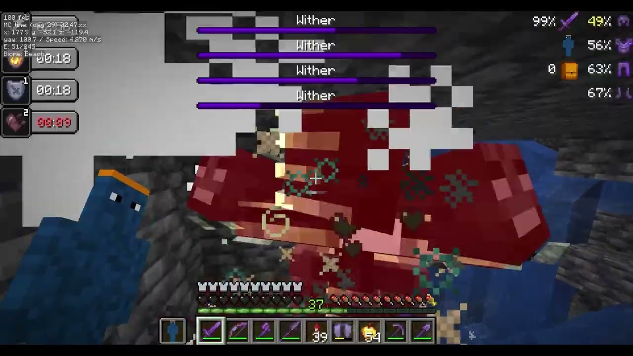 I Fought 15 Withers At Once in Minecraft Java