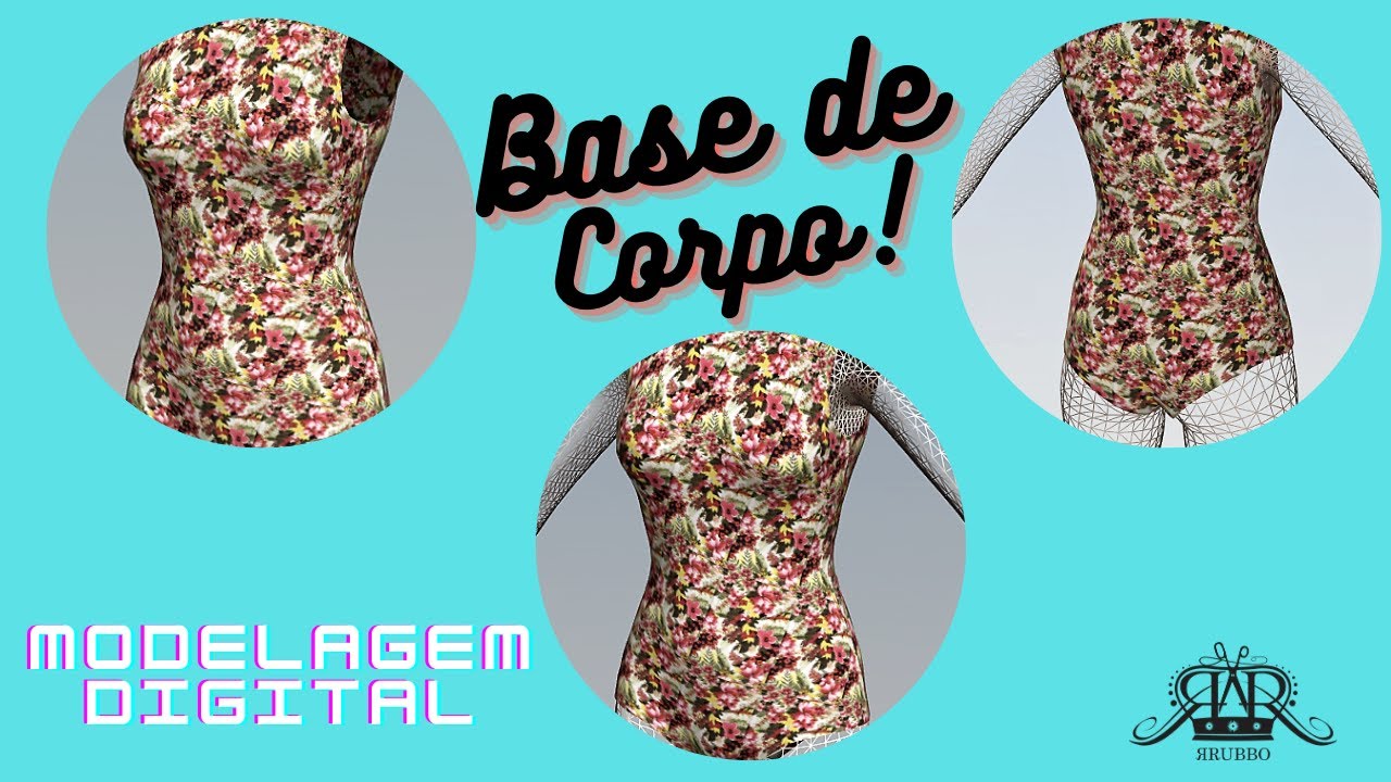 Aprenda a Constru&ccedil;&atilde;o do Zero de uma Modelagem Digital Base Corpo Maio - Moda Praia