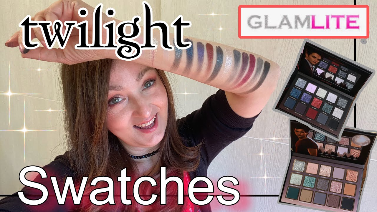 🧛 GLAMLITE X TWILIGHT 🐺 team Edward e team Jacob swatches 😍 ! One B Queen