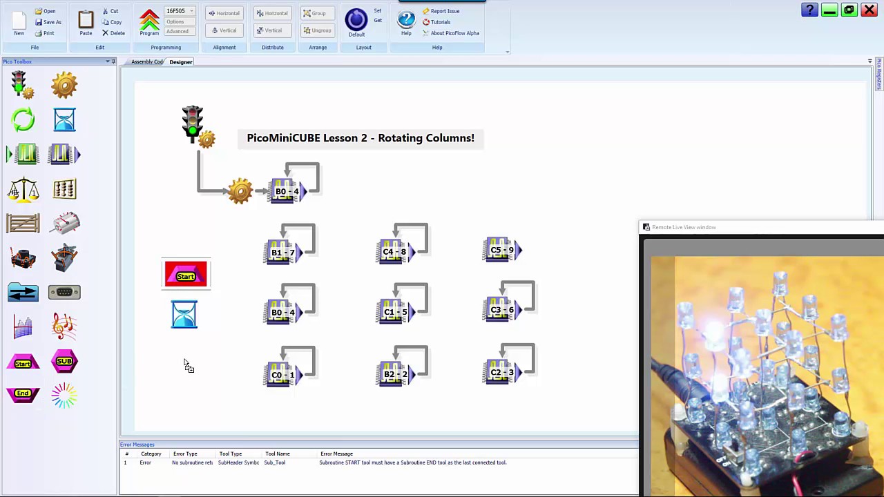 LED Cube Coding - Rotating Columns - Lesson 2