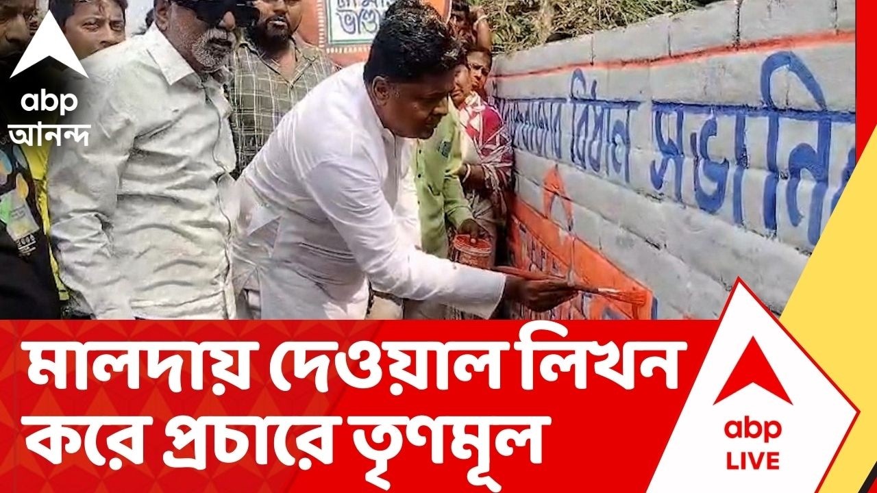 West Bengal Election 2026: মালদার ইংরেজবাজারে দেওয়াল লিখন ও প্রচার সারলেন TMC-র প্রার্থী | Malda
