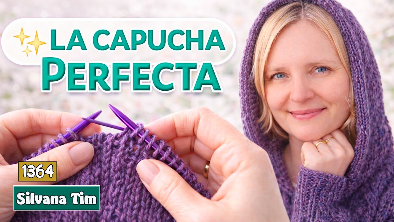 🌟 Teje una capucha en tu suéter 
