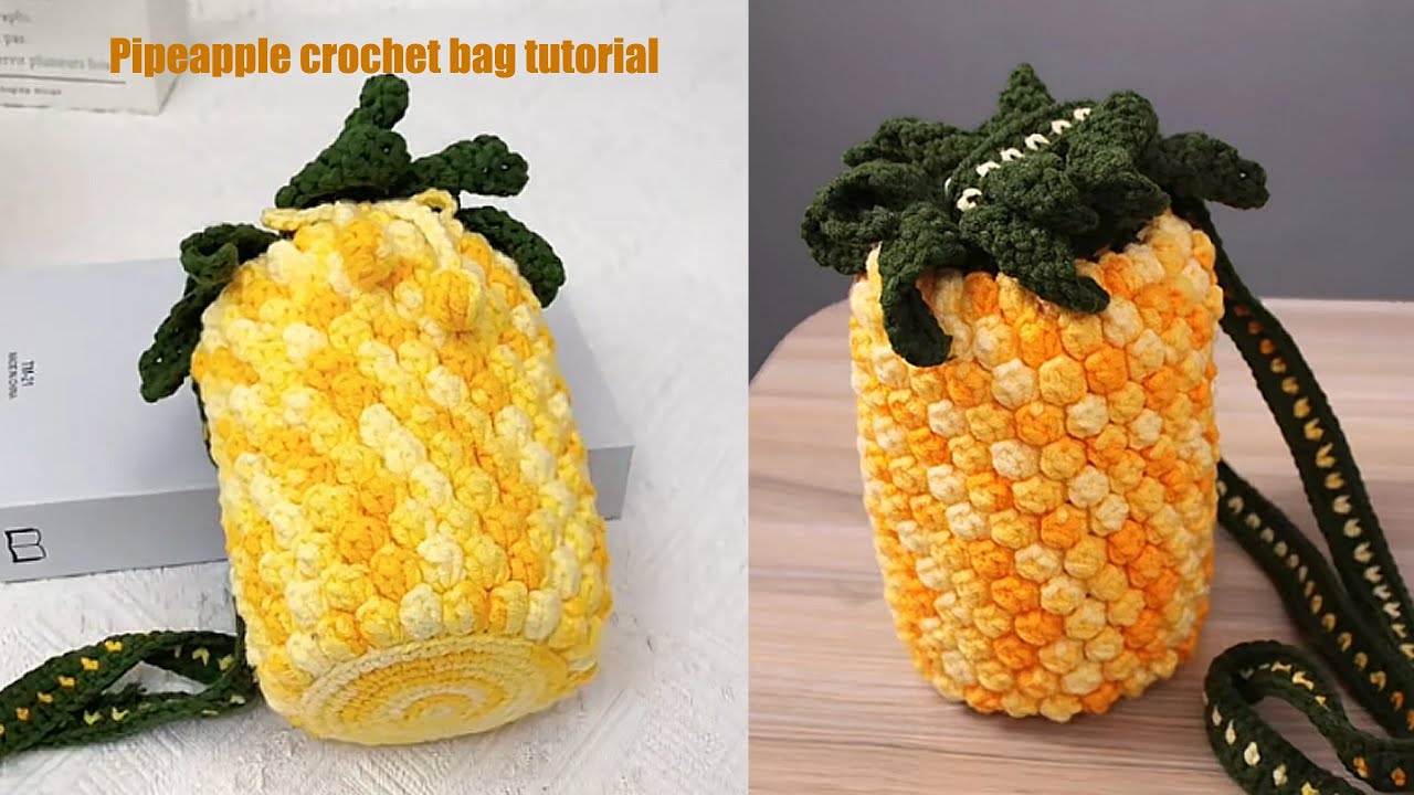 How to Crochet a Pineapple Bag | Step by Step (Popcorn Stitch)