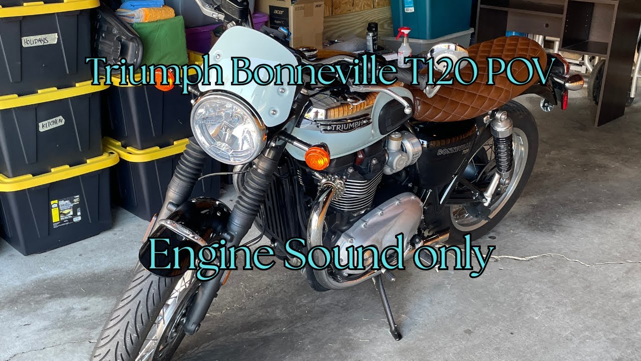 Engine sound, 2023 Triumph Bonneville T120