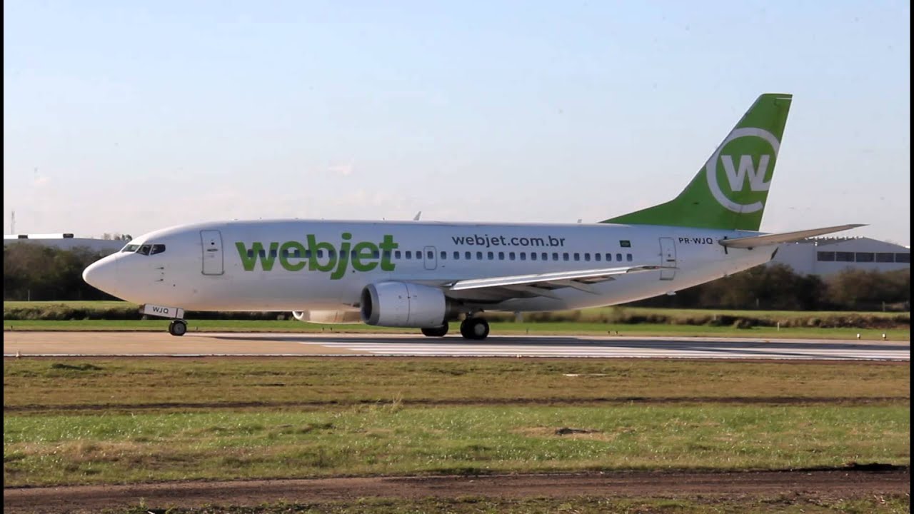 TAKE OFF DECOLAGEM PR-WJQ Webjet Linhas Aereas Boeing 737-3U3 (CN 28742)