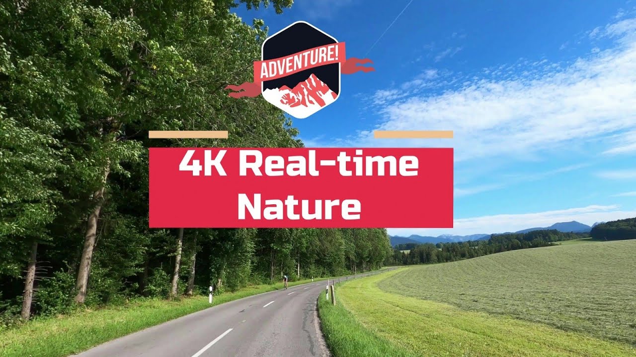 Biketour Bavaria: Around Schaftlach - 4K - very nice biking experience with views of the Alps