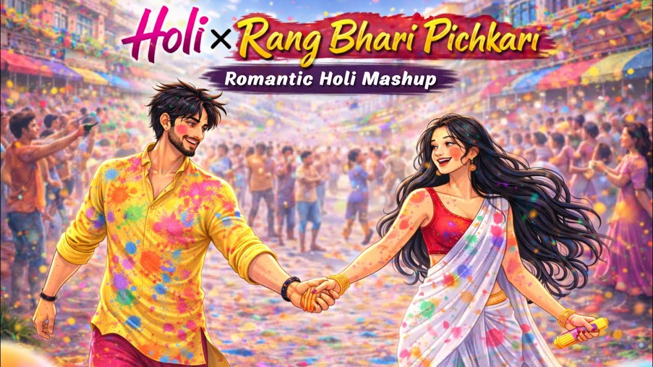 🎨 Holi x Rang Bhari Pichkari 💥 Romantic Holi Party Mashup 2026 🌈
