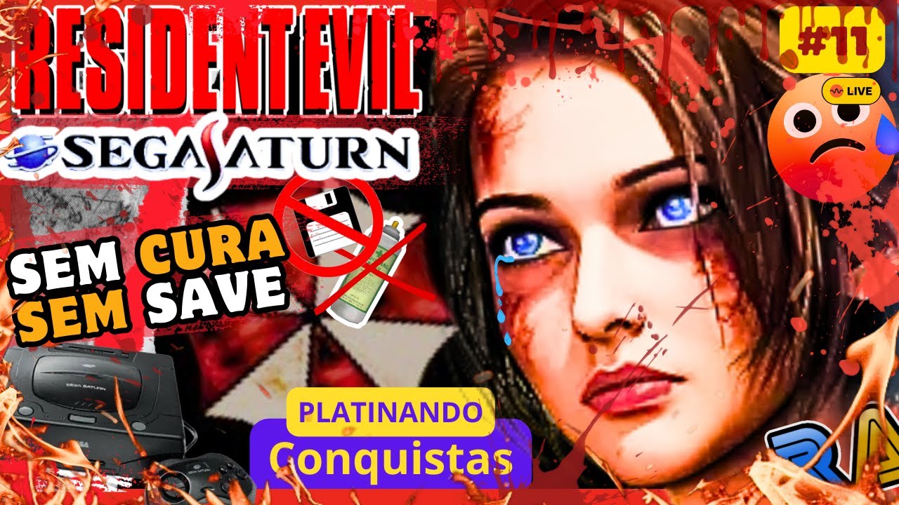 🔴Resident Evil Sem Life Ervas Sem Salve Sega Saturn 1997 #11 retroachievements #retroachievements RA