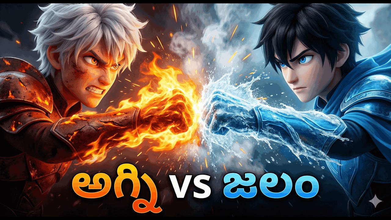 Victor vs Hunter 🔥🌊 | తుది అగ్ని vs జలం యుద్ధం | 3D అనిమే సినిమా | Dhaanvi Creations