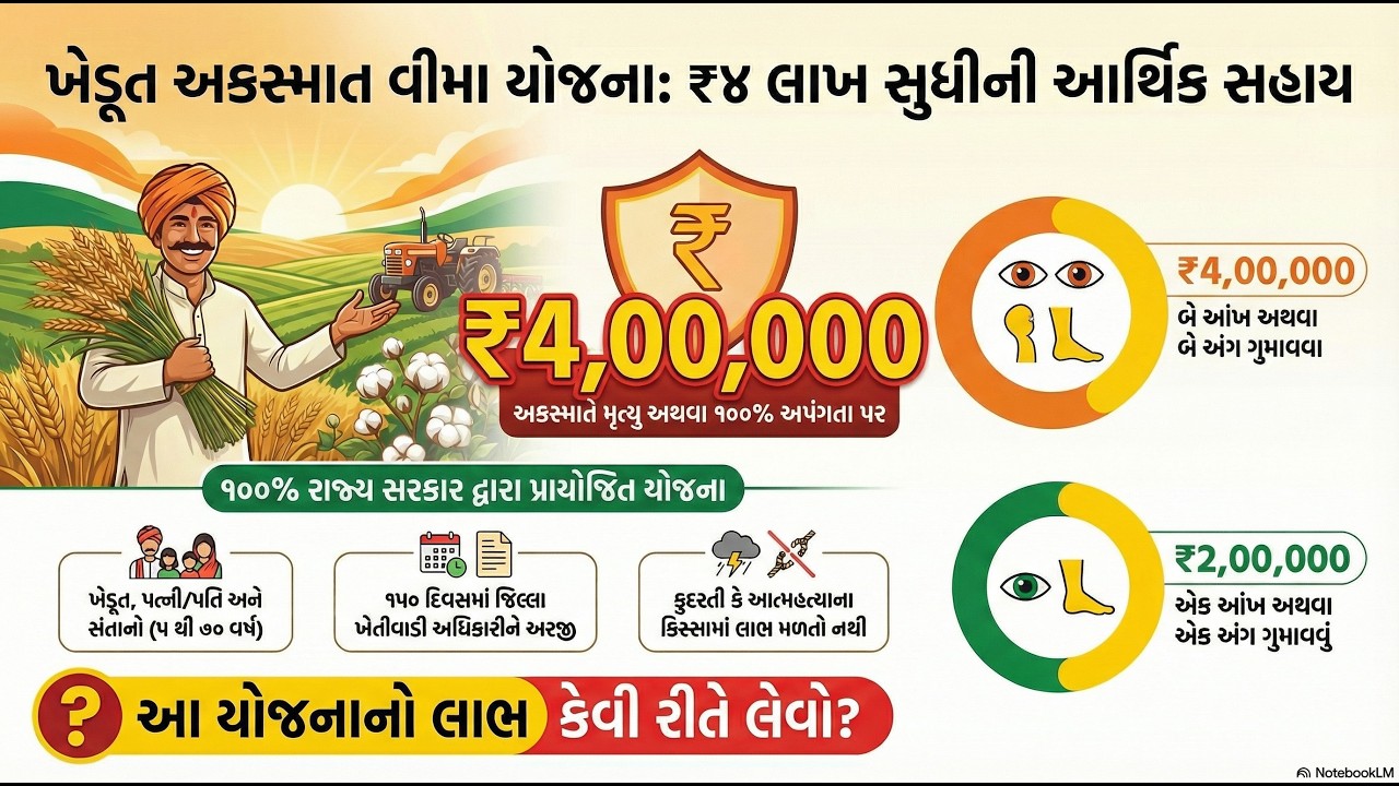 મફત વીમા યોજના: અકસ્માત કે અપંગતા સમયે સરકાર આપશે આર્થિક ટેકો | ફોર્મ કેવી રીતે ભરવું?