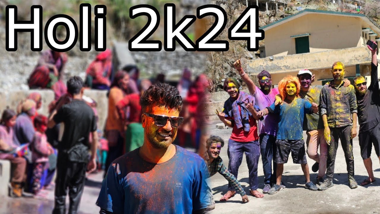 गाँव की होली 😲|| पहाड़ी होली 2024|| Village Lifestyle Vlog