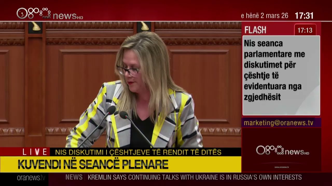 LIVE/ Kuvendi në seancë plenare