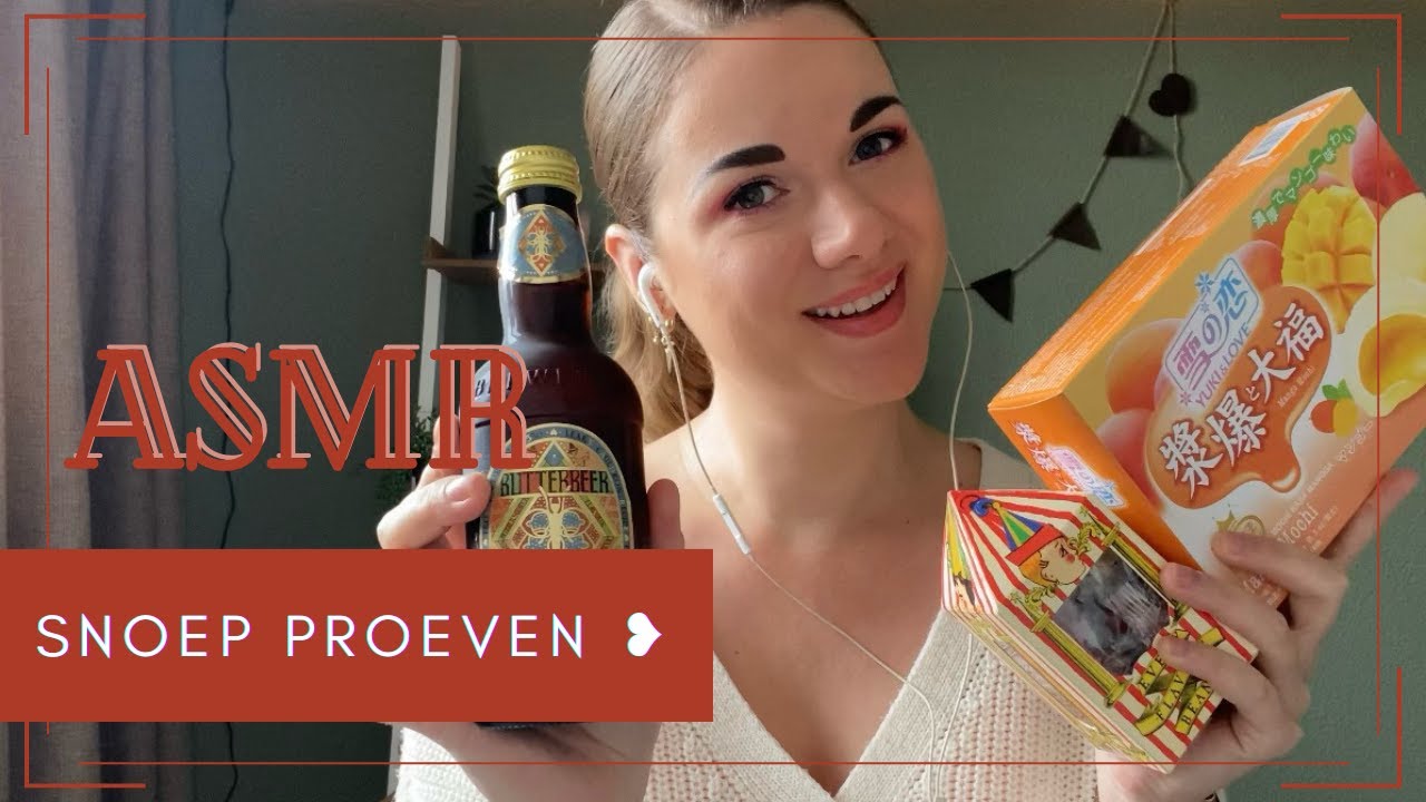 ASMR | ☆ HarryPotter⚡️ snoep & mochi's proberen ☆ | vreemde & vieze smaken😎 | Dutch | ASMaRja