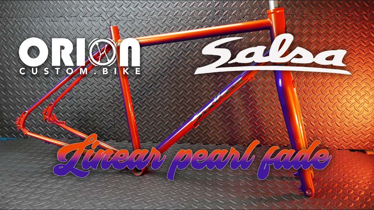 CUSTOM PAINT | Salsa Vaya | How to paint a bike with Klein-style linear fade and pearls