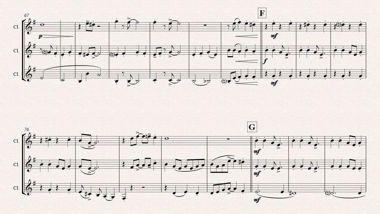 Everybody Loves My Baby - Jazz Classic - Clarinet Trio