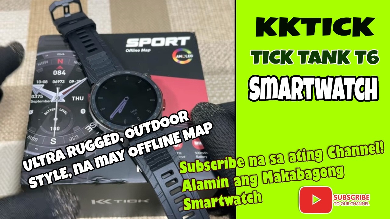 KKTICK Tank T6 Smartwatch Outdoor Rugged Design
