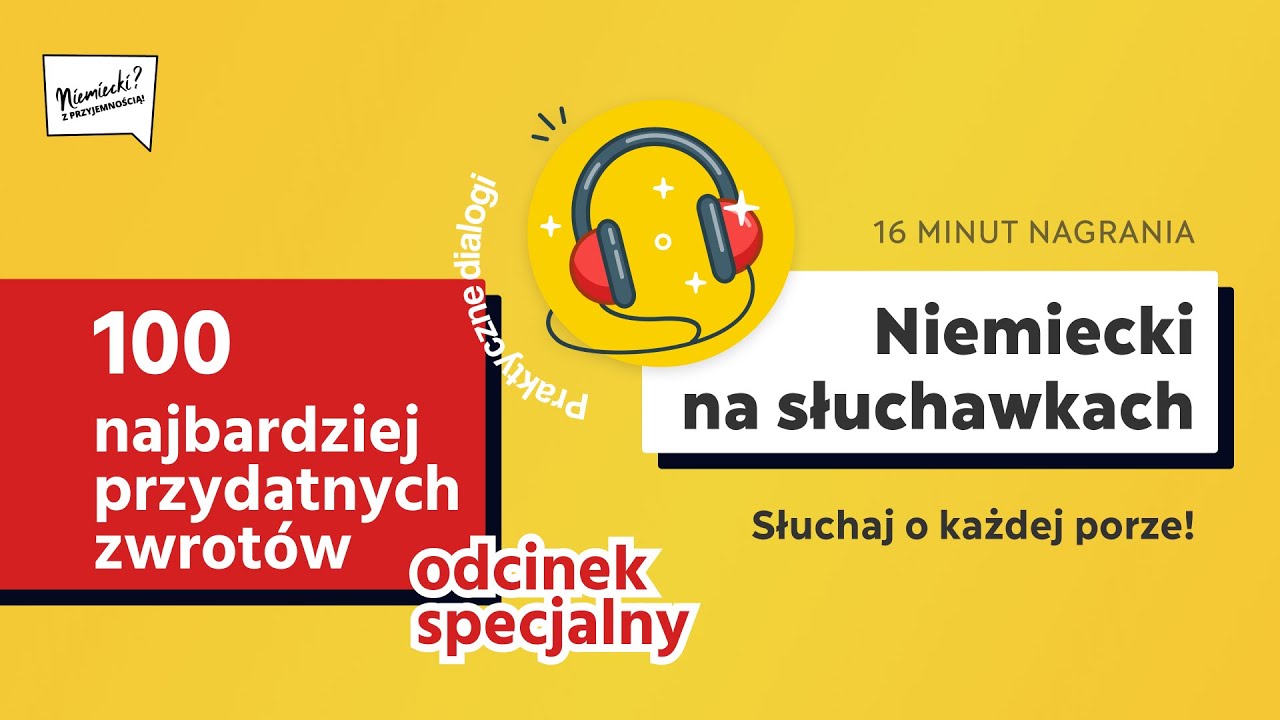 1️⃣0️⃣0️⃣ najbardziej przydatnych zwrotów 🇩🇪 Niemiecki na słuchawkach 🎧