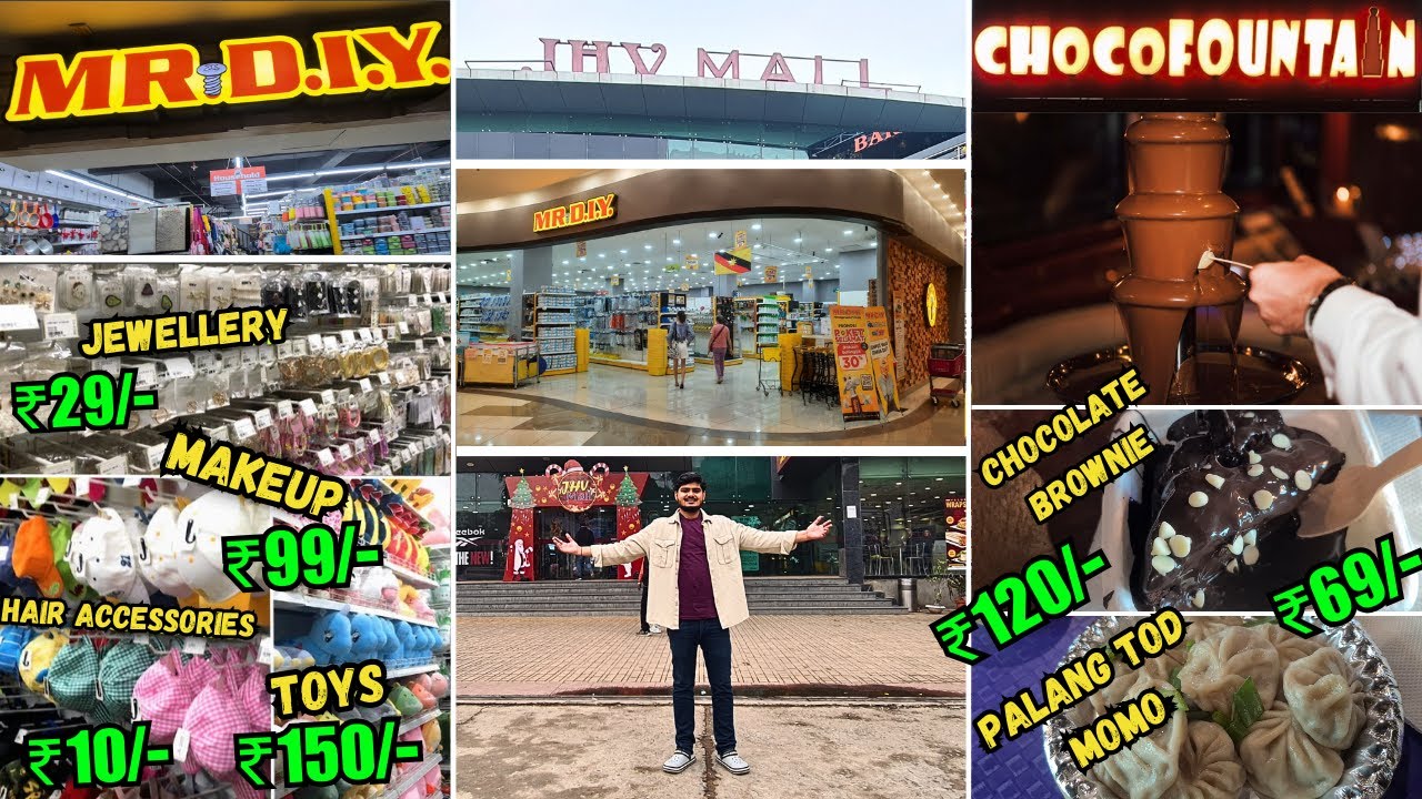 JHV Mall : Biggest Mall in Varanasi 😱 | MR. DIY New Year Sale 2024 and Food Court | VlogBurst
