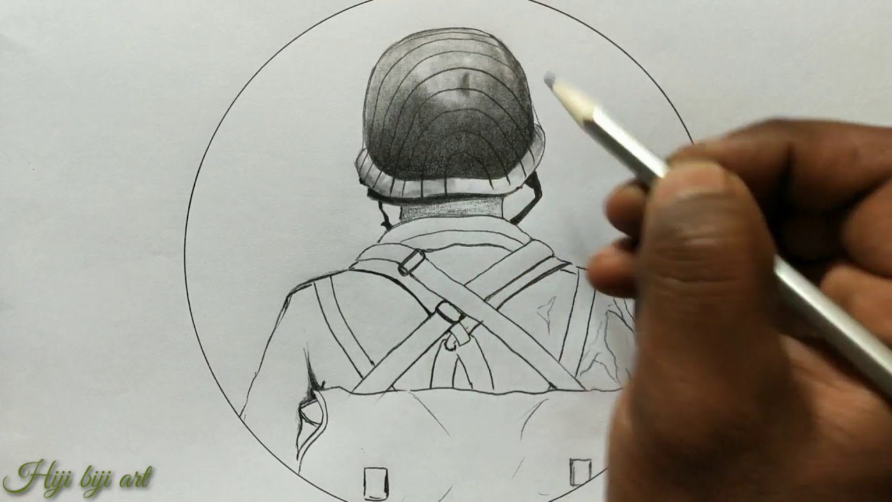 Call of duty poster drawing / How to draw soldier in war drawing / really easy to draw soldier