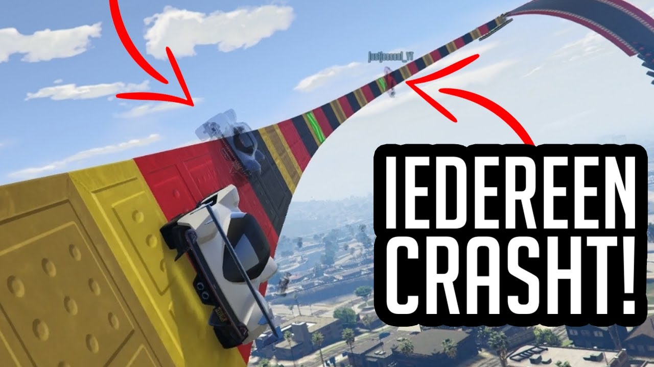 TE LANGZAAM VOOR DE STUNT MAAR TOCH HALEN! (GTA V Online Races)
