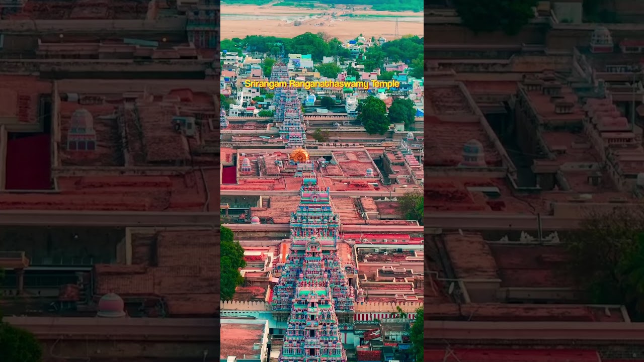 Srirangam: World&rsquo;s largest Hindu temple @NOTONTHEMAP  #shorts #dji #srirangam