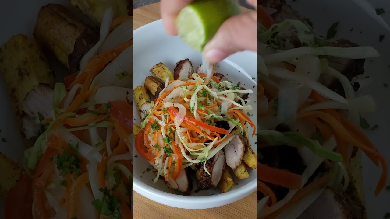 Loaded Plantain Fries Air Fryer Recipe #LoadedPlantainFries  #AirFryerRecipes