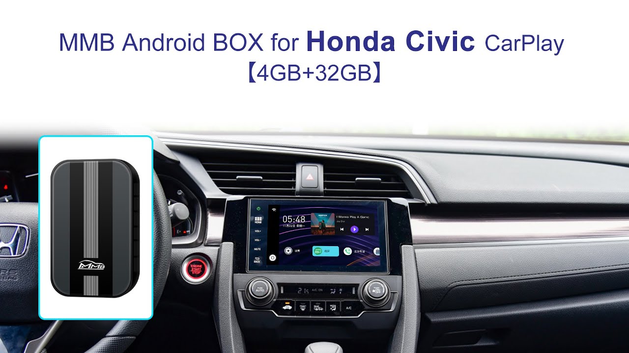 Watch YouTube Netflix MMB Android System Multimedia Video AI Box for Honda Civic CarPlay | 4+32G