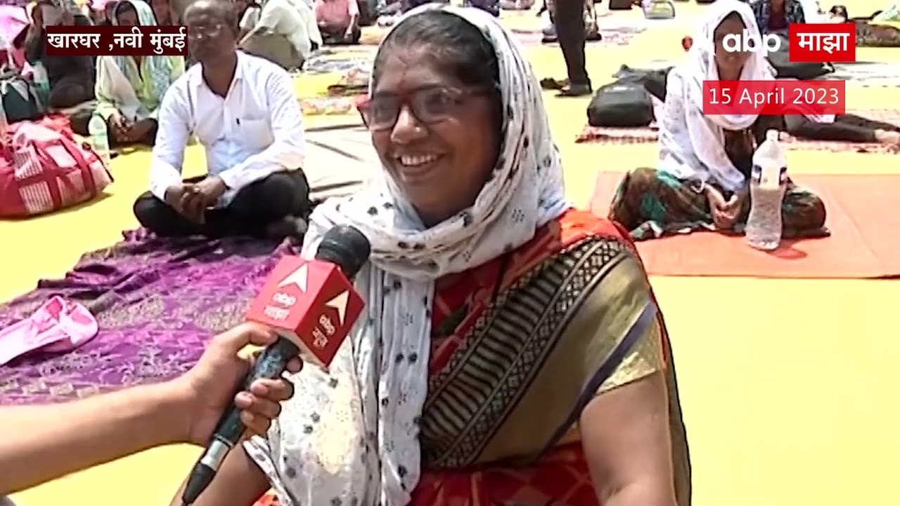 Kharghar : मध्ये अप्पासाहेब धर्माधिकारी यांचा पुरस्कार सोहळ्यासाठी एक दिवस आधीच लोकांची हजेरी