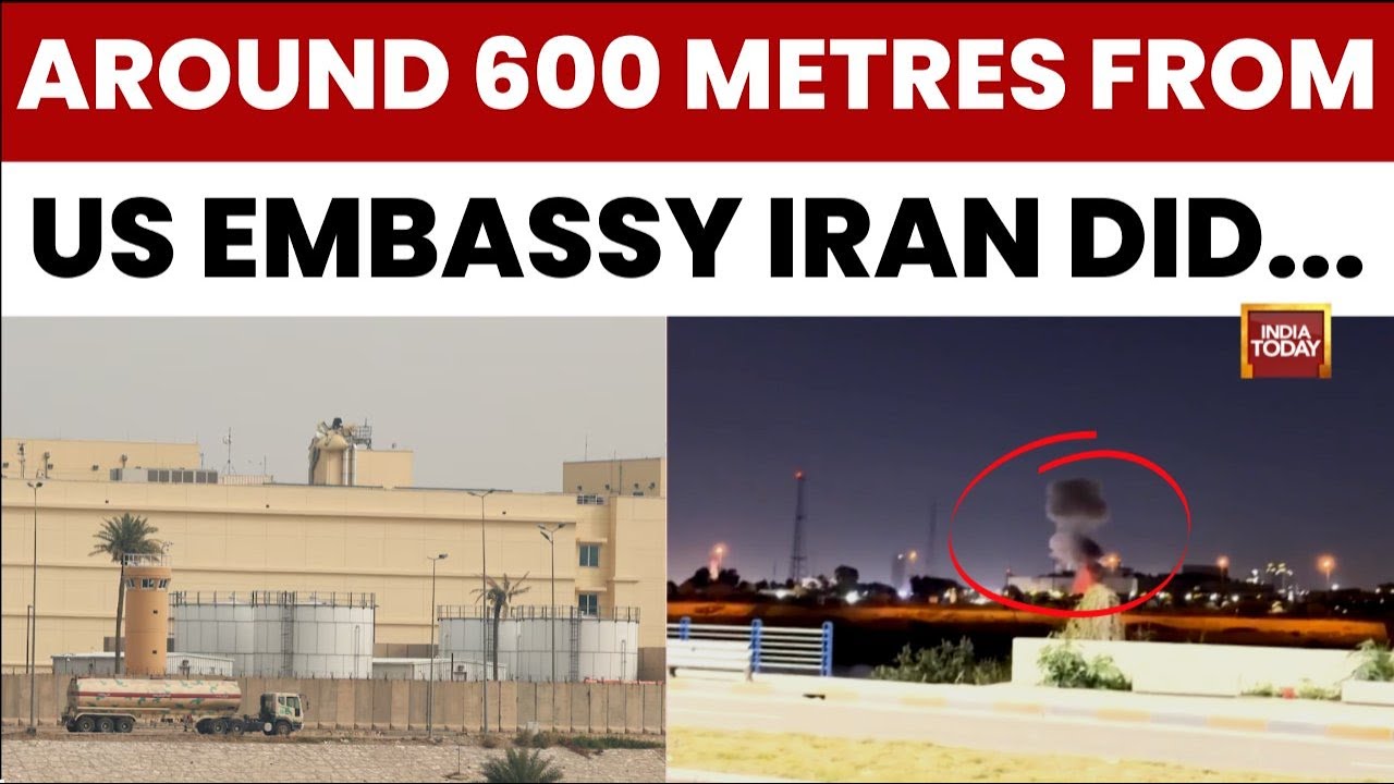 Iran Targets US Embassy in Baghdad, Iraqi Air Defence Intercepts Missiles 600m Away | World News