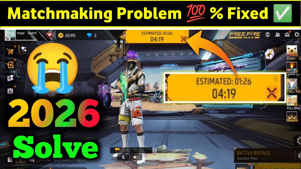How To Fix Matchmaking Problem In Free Fire After Ob52 Update | Matchmaking Problem In Ff And Ff Max