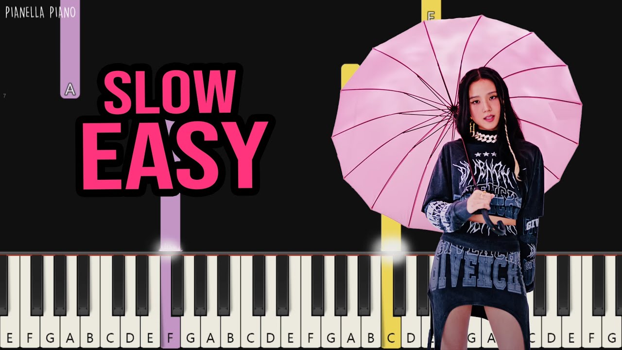 BLACKPINK - The Happiest Girl | SLOW EASY Piano Tutorial by Pianella Piano