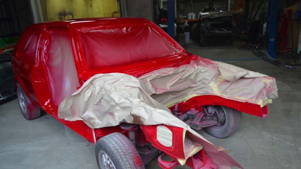 1.8t Mk2 Golf Full Respray In Tornado Red Restoration Paint