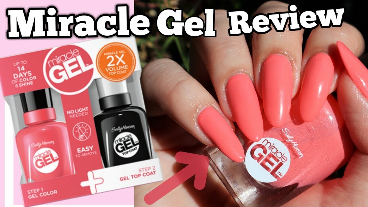 Pretty Piggy 401 + TopCoat! Sally Hansen Miracle Gel & Top Coat Duo Swatch And Review!