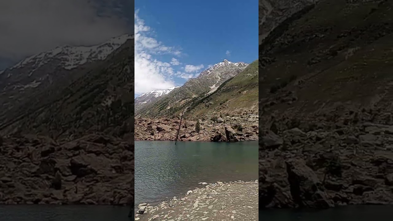 beautiful blue lake Naltar #naltar #hunza #travelvlog #youtuber #pakistan #gb #trivela
