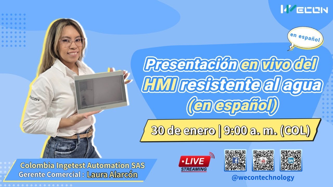 Presentación en vivo del HMI resistente al agua (en español)