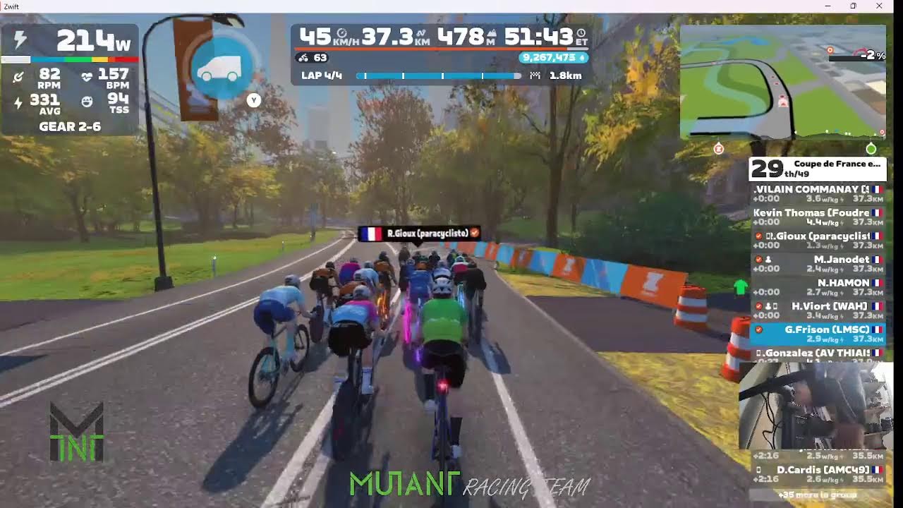 Zwift - Coupe de France eCycling 24/25 Round 3 - Point race