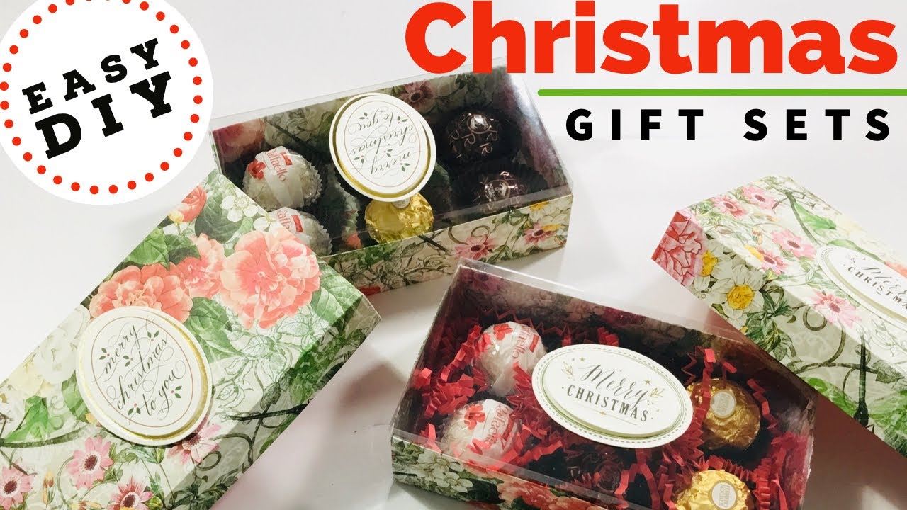 mmm...mmm GOOD!  Easy DIY Christmas Gift Sets...YUMMY!!  DIY Candy Boxes / GREAT CHRISTMAS GIFT