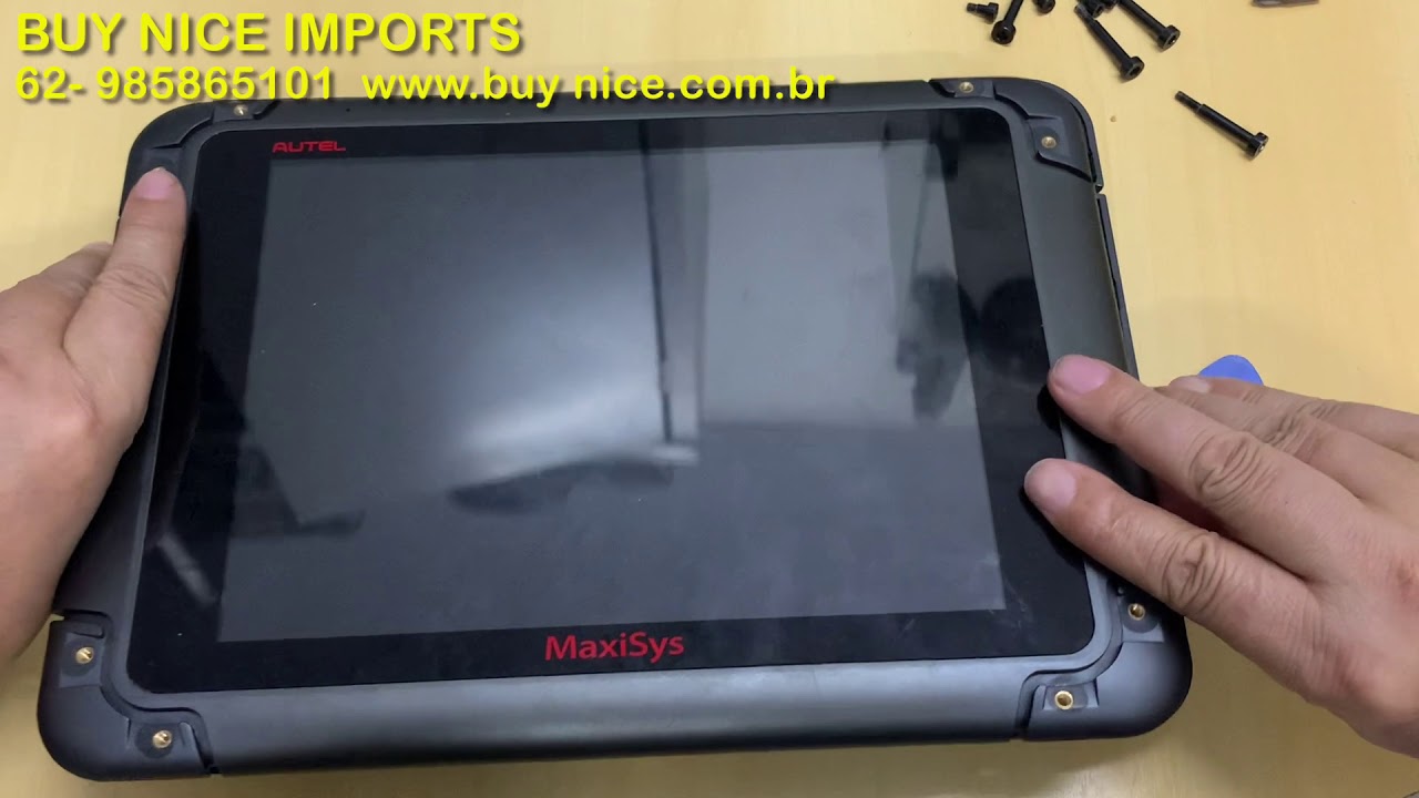 Reparando Autel MS908 PRO Troca Tela Touch Screen  Repairing Autel MS908 PRO Exchange Touch Screen