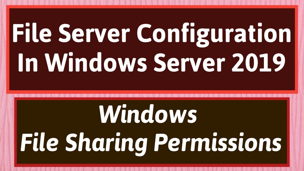 Windows File Server | File Server Configuration In Windows Server 2019 |File Server Resource Manager