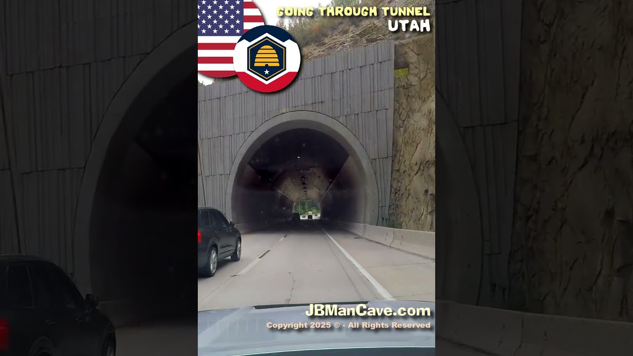 Going THROUGH TUNNEL in Utah USA JBManCave.com #Shorts