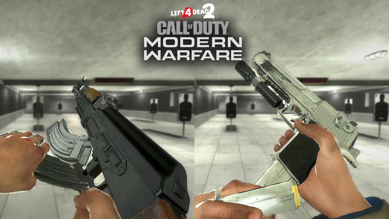 Left 4 Dead 2 Default Weapons - Call of Duty Modern Warfare 2019 Animation Mods #codmw2019