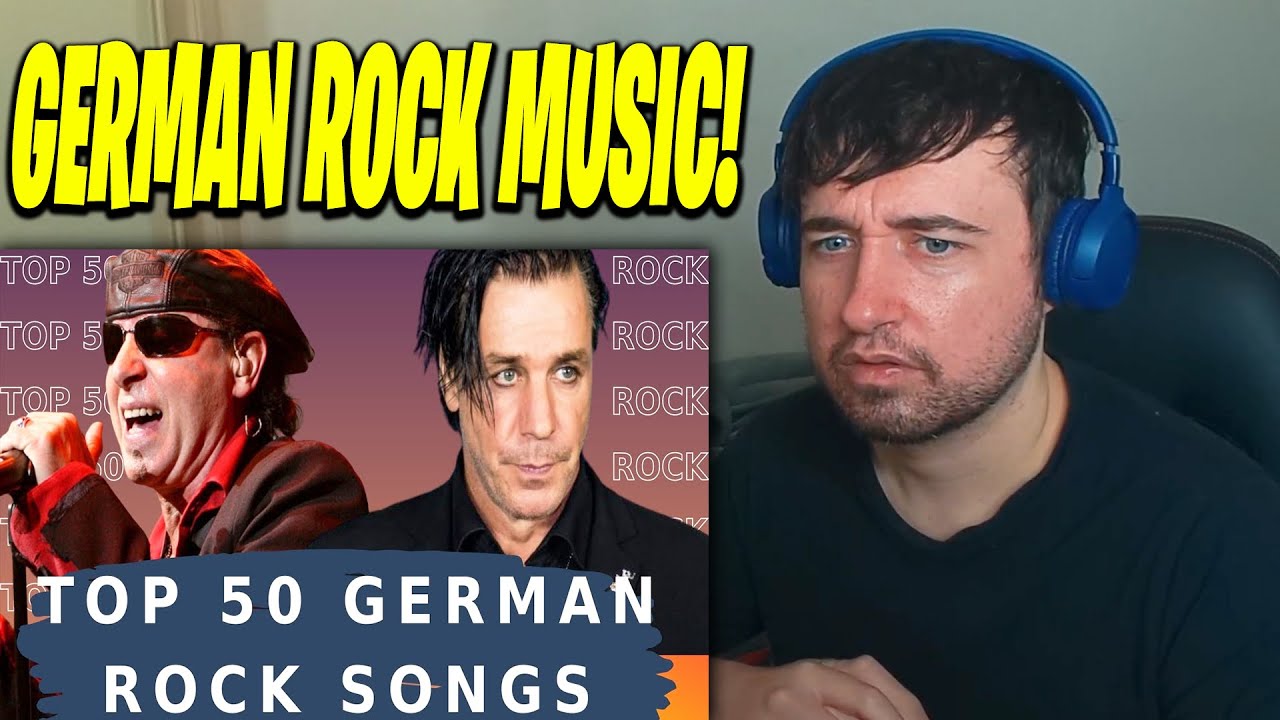 Реакция на 50 лучших немецких рок-песен. Лучшая немецкая рок-музыка.