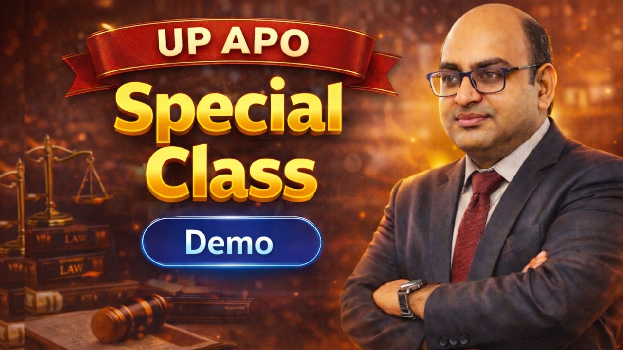 UP APO Special Class | Demo Lecture for UP APO Exam | Law Preparation 2026