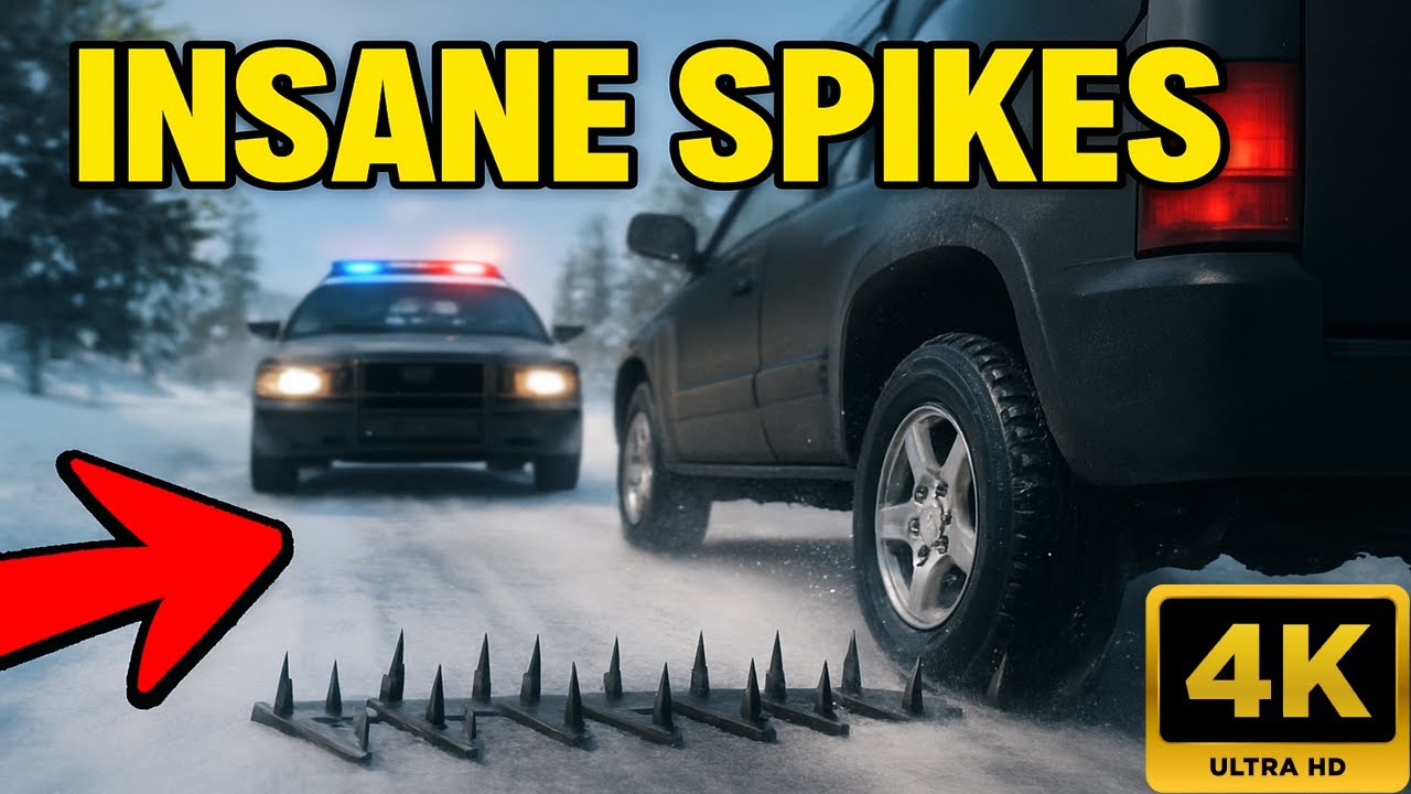 Massive Spike Strip Pileup Car Crashes #42 – BeamNG Drive